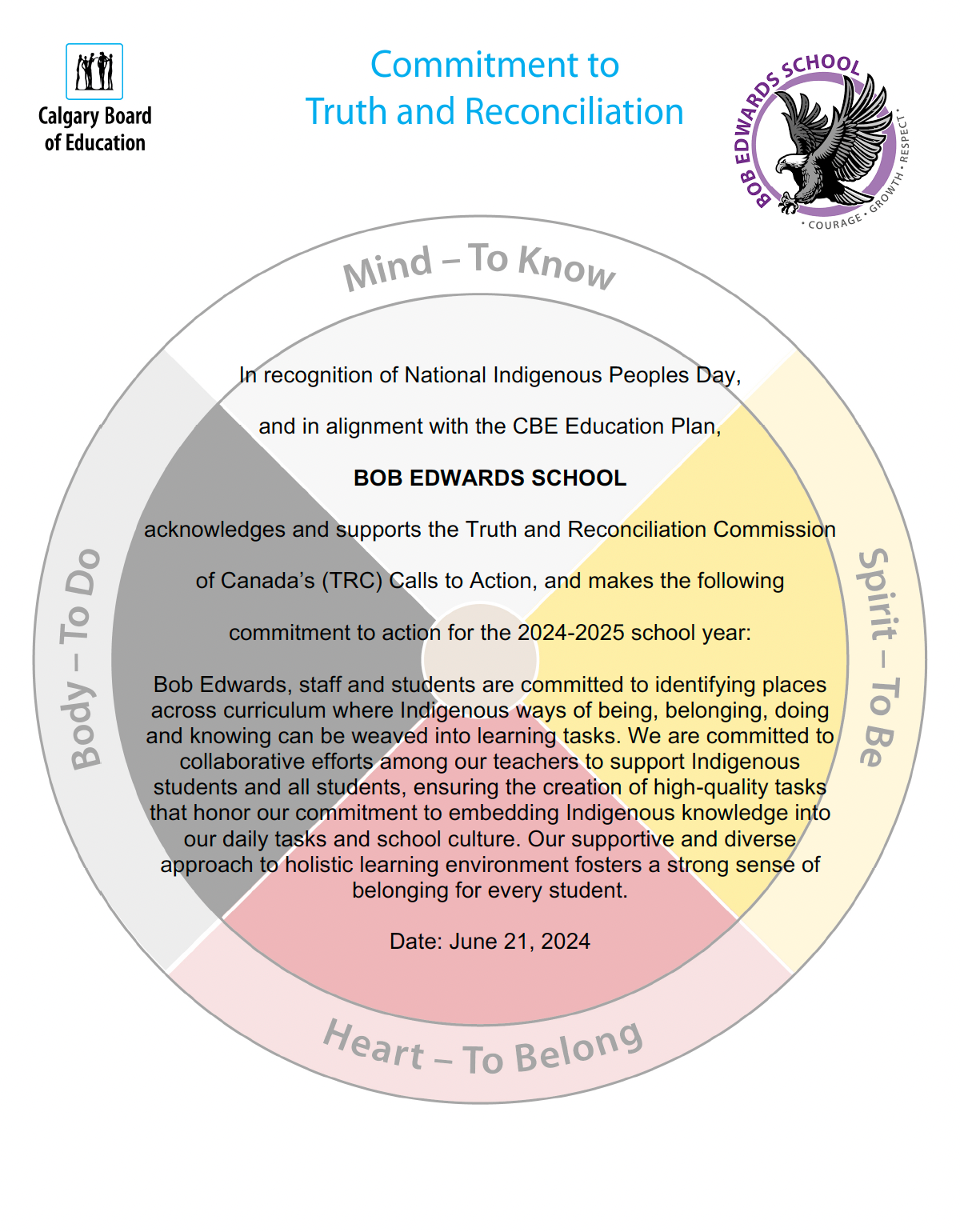 BE 2024-25 TRC Commitment to Action