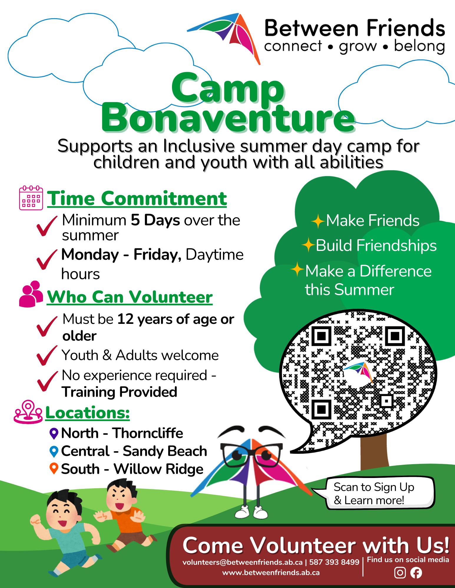 Camp B Flyer Between Friends